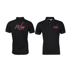 FitLine Polo Classique Homme Noir