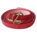 Fitline Premium Reversible Real Leather Belt Woman Red/Pink