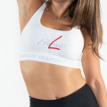 FL UA Women's Mid Sports Bra White