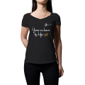 T-Shirt Noir Femme Charity Fairtrade