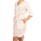 30th Anniversary Kurzes Kleid Leinen Weiß