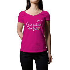 PM Charity T-Shirt 2022 Women Fuchsia Size L